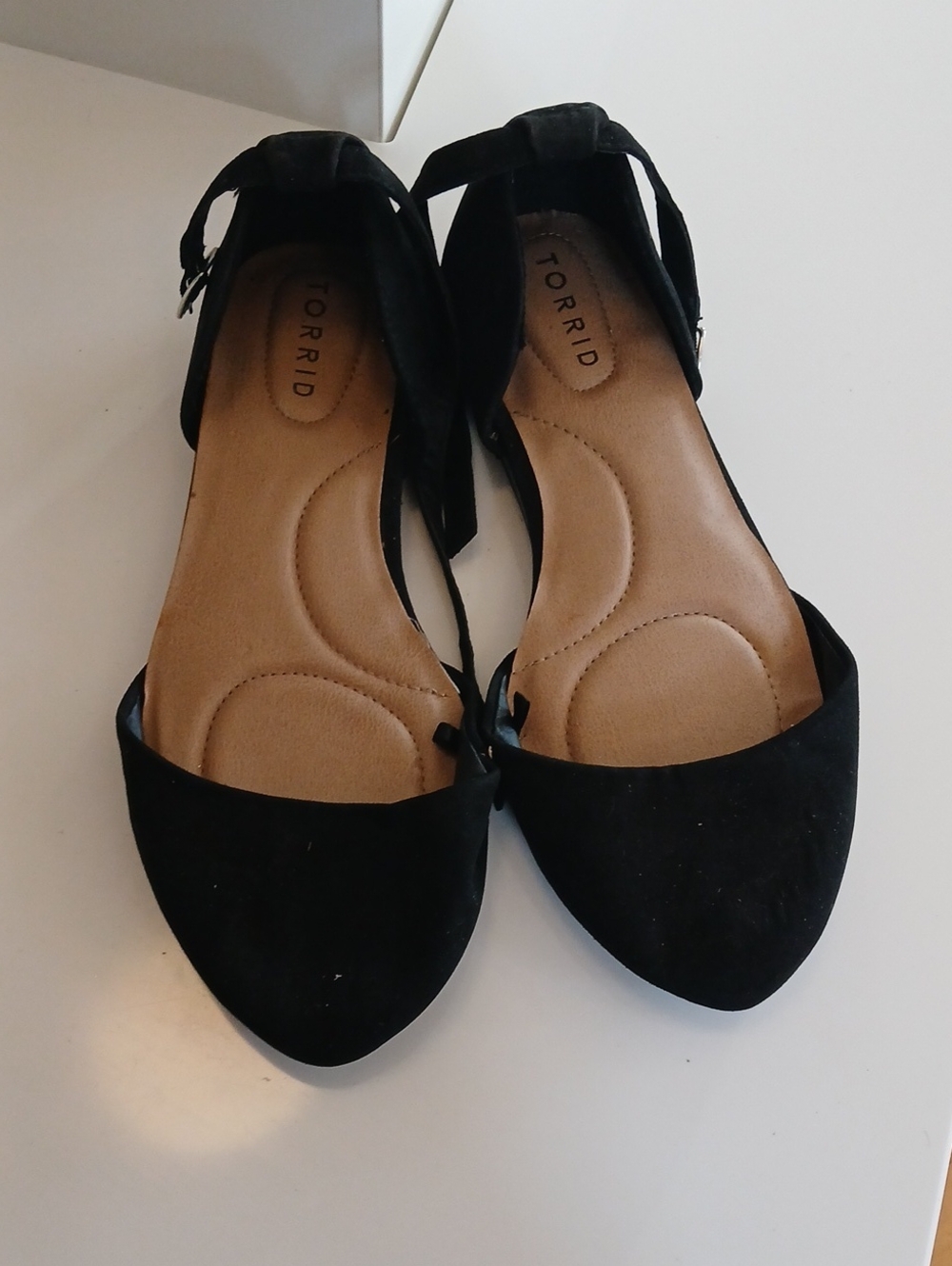Torrid Black Ankle Strap Flats